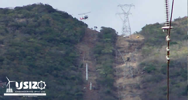 Usizo Engineering 30km 132kV Kingbird line construction Project
